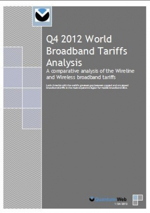 Q4 2012 World Broadband Tariffs Analysis